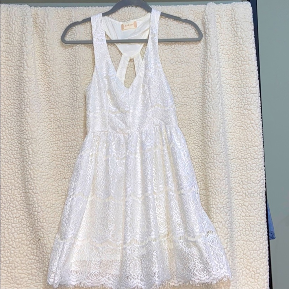 White lace dress